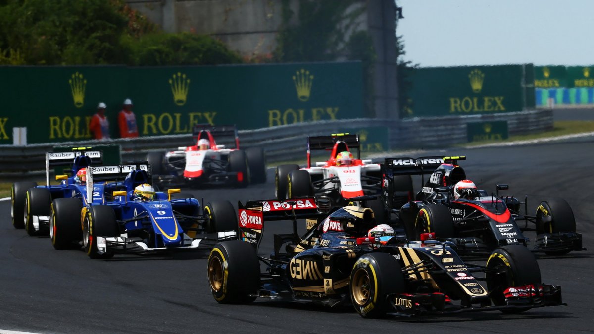 Grosjean při startu