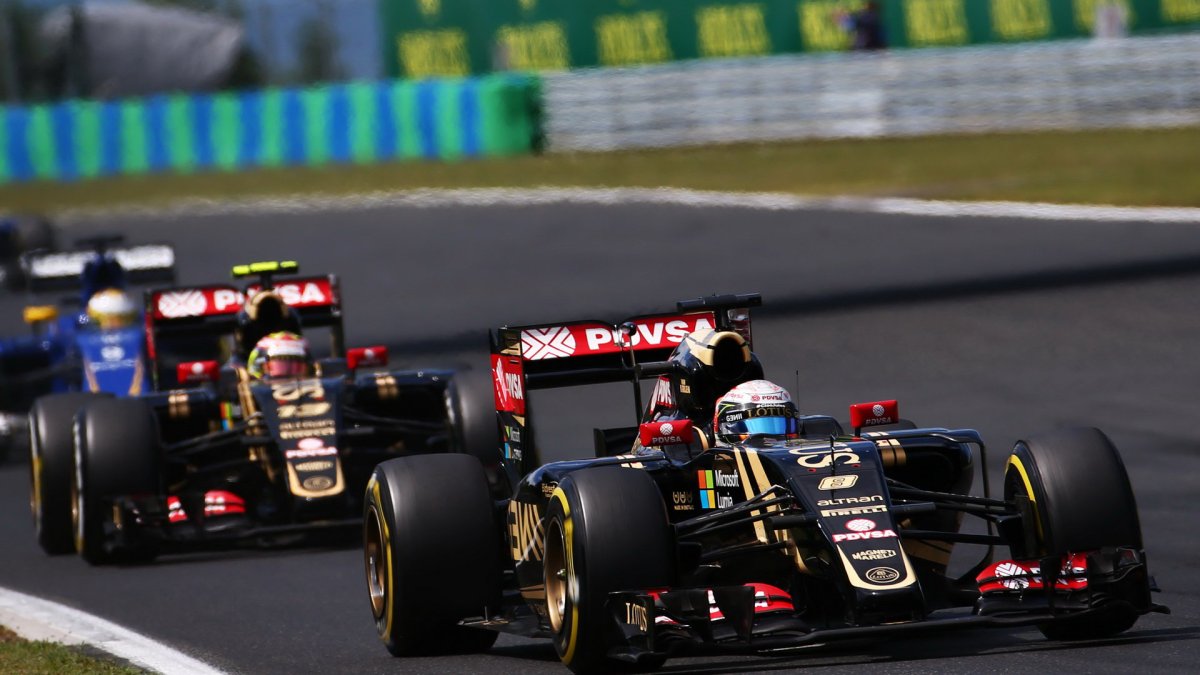 Grosjean a Maldonado