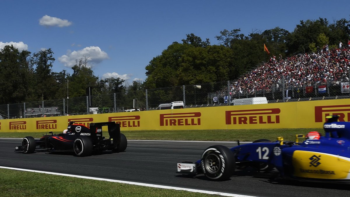 Jenson Button a Felipe Nasr, GP Itálie (Monza)