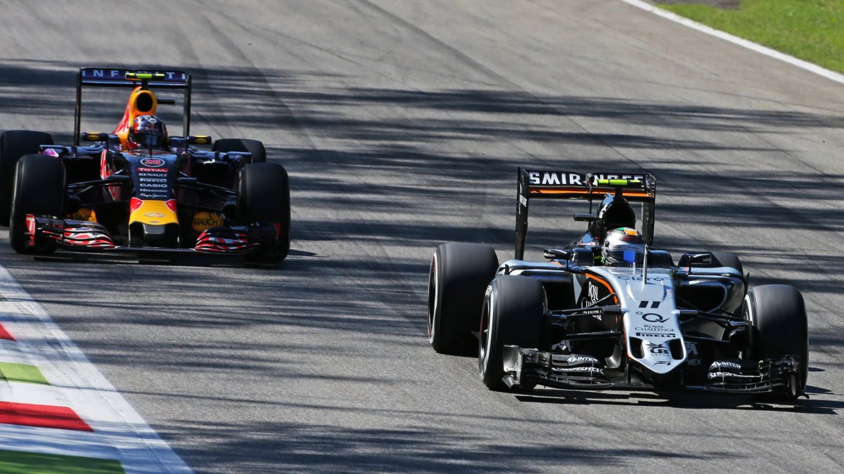 Sergio Pérez a Daniil Kvjat, GP Itálie (Monza)