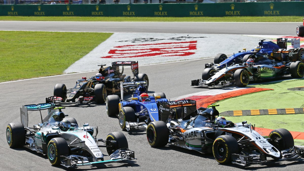 První šikana po startu, GP Itálie (Monza)