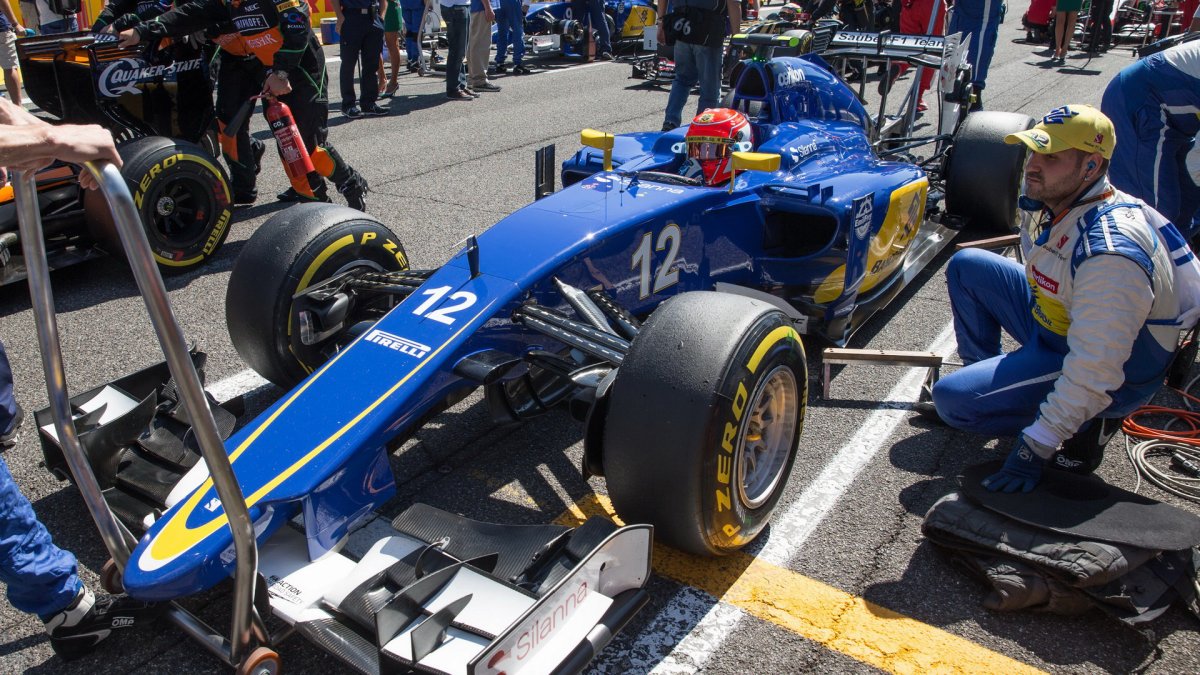 Felipe Nasr na startovnim roštu, GP Itálie (Monza)