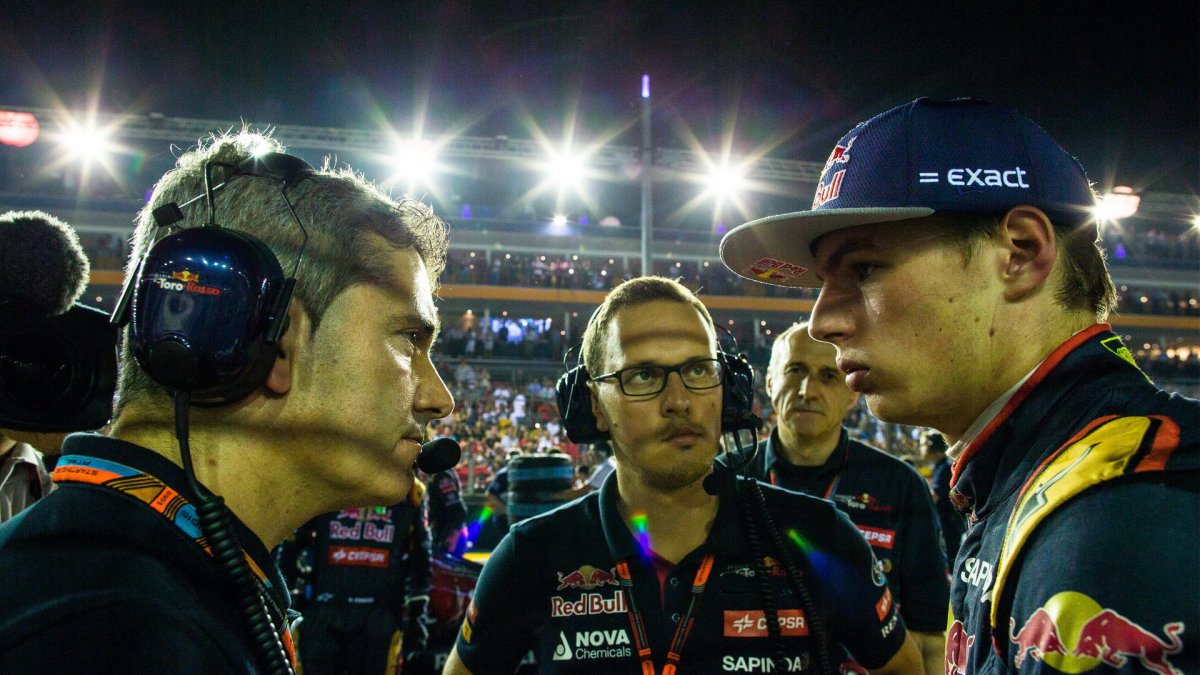 Xevi Pujolar a Max Verstappen, GP Singapuru (Singapur)