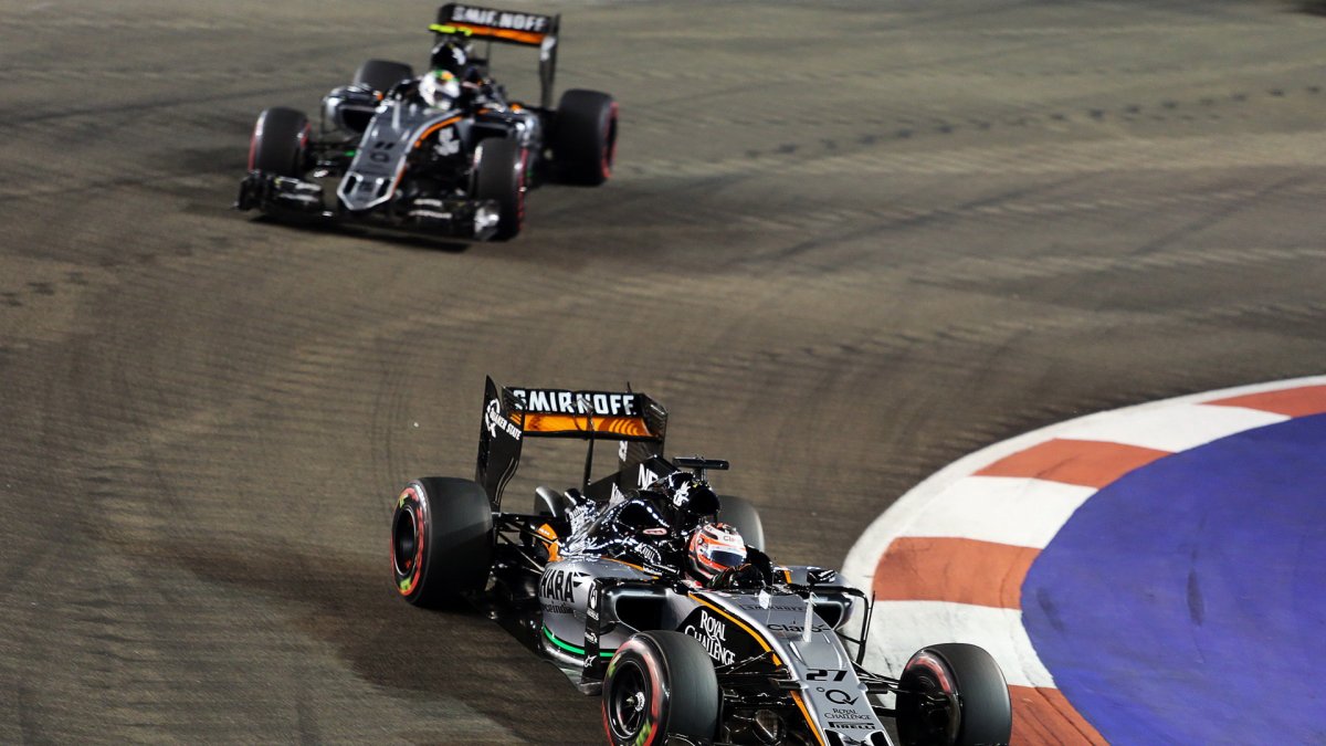 Nico Hülkenberg a Sergio Pérez, GP Singapuru (Singapur)
