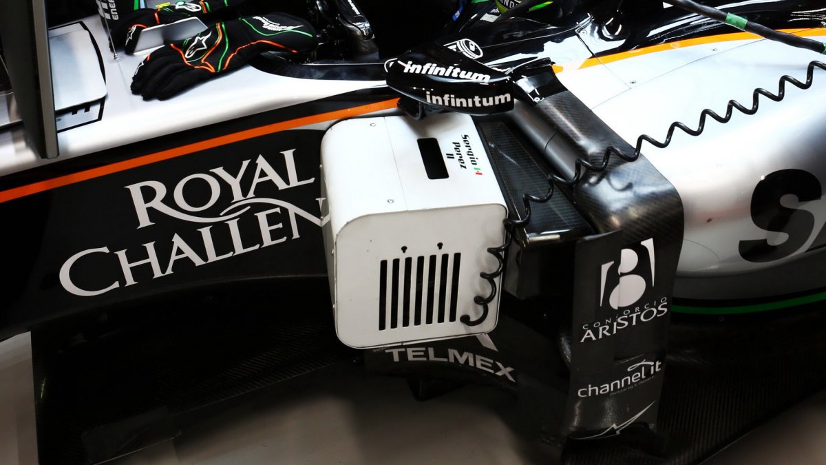 Bočnice vozu Force India VJM08 - Mercedes, GP Singapuru (Singapur)