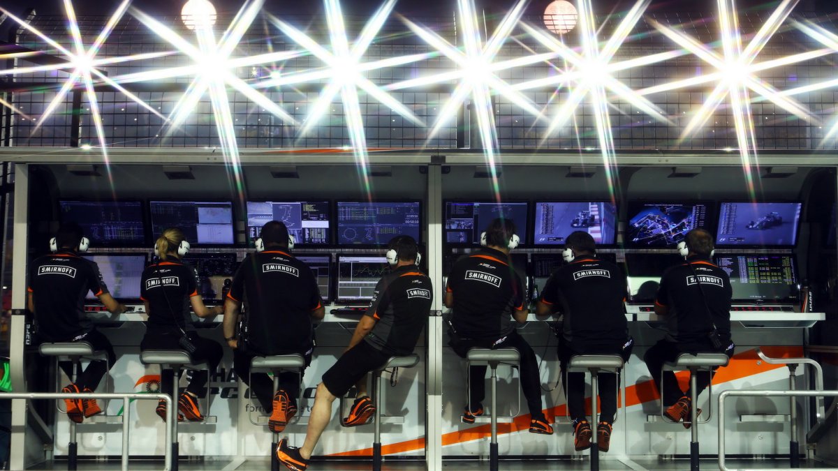 Pitwal týmu Force India, GP Singapuru (Singapur)