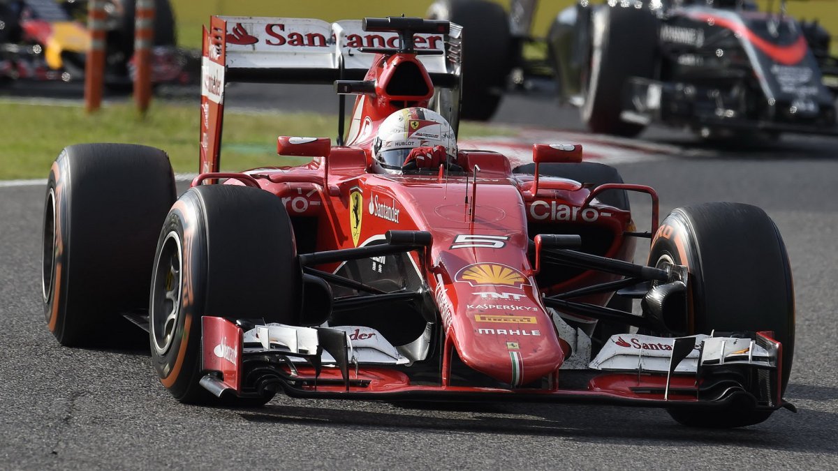 Sebastian Vettel v Suzuce