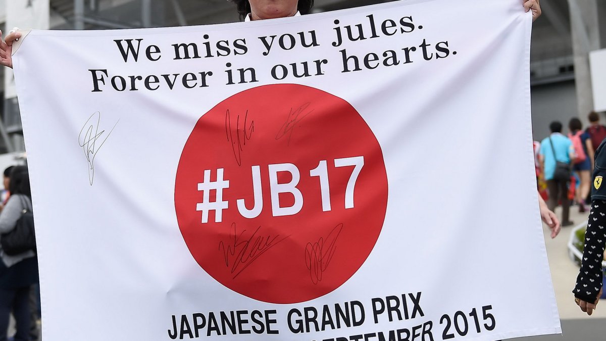 Vzpomínka na Julese Bianchiho v Suzuce