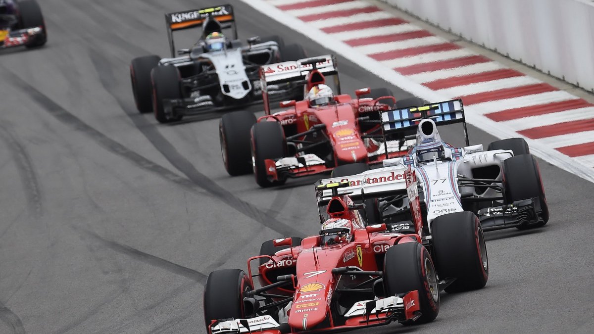 Kimi Räikkönen po startu v Soči