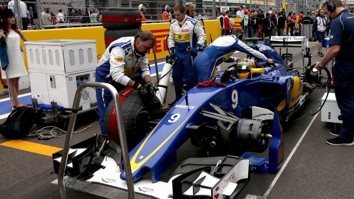 Marcus Ericsson na startovním roštu v Soči