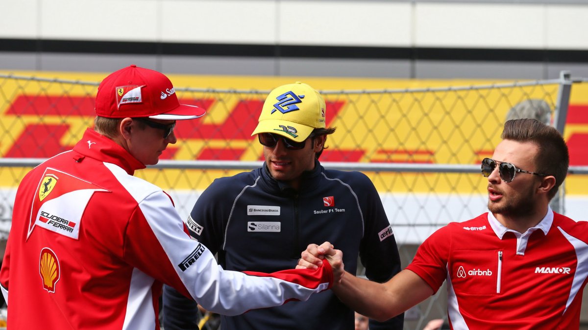 Kimi Räikkönen, Felipe Nasr a Will Stevens v Soči