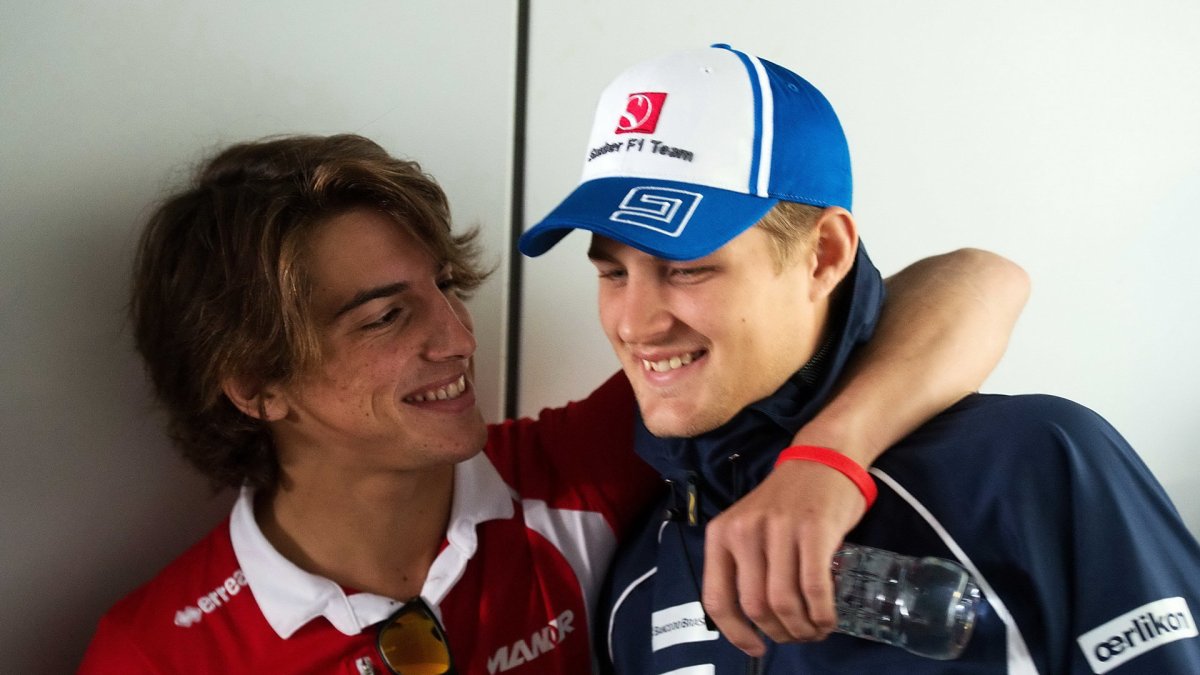Roberto Merhi a Marcus Ericsson v Soči