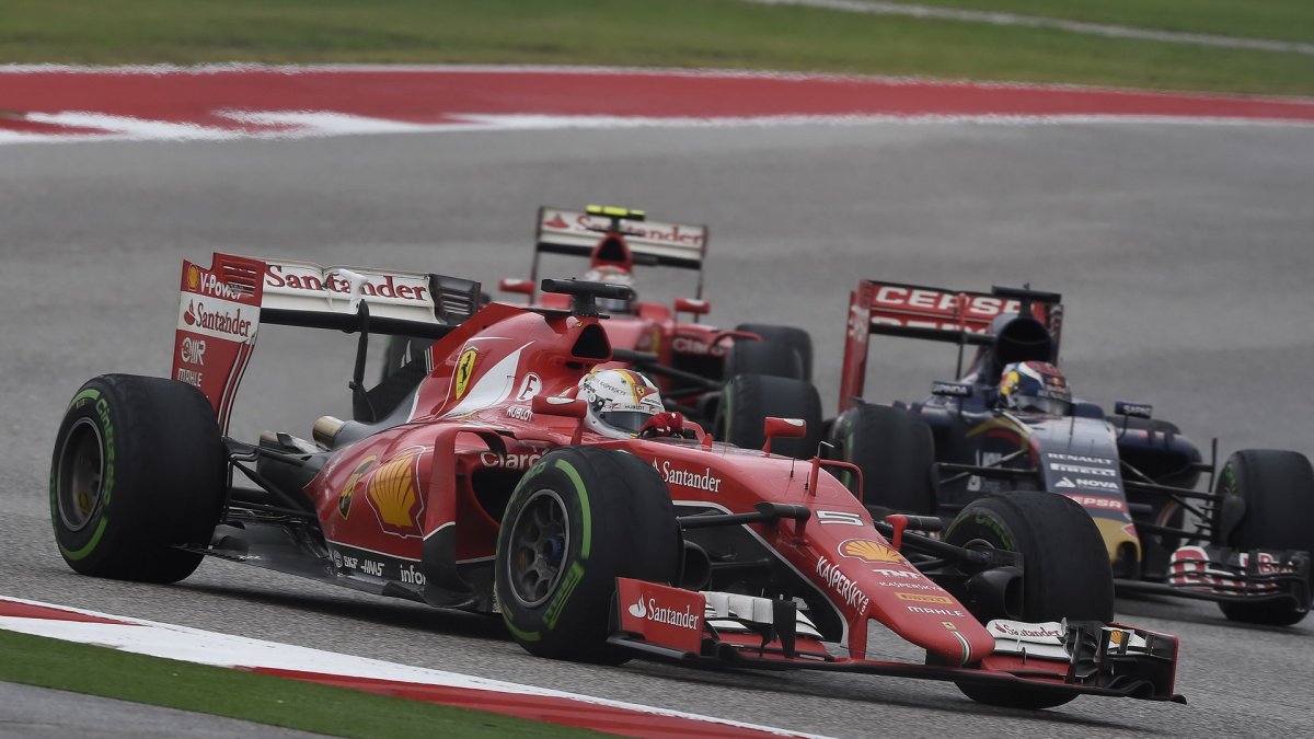 Sebastian Vettel v Austinu