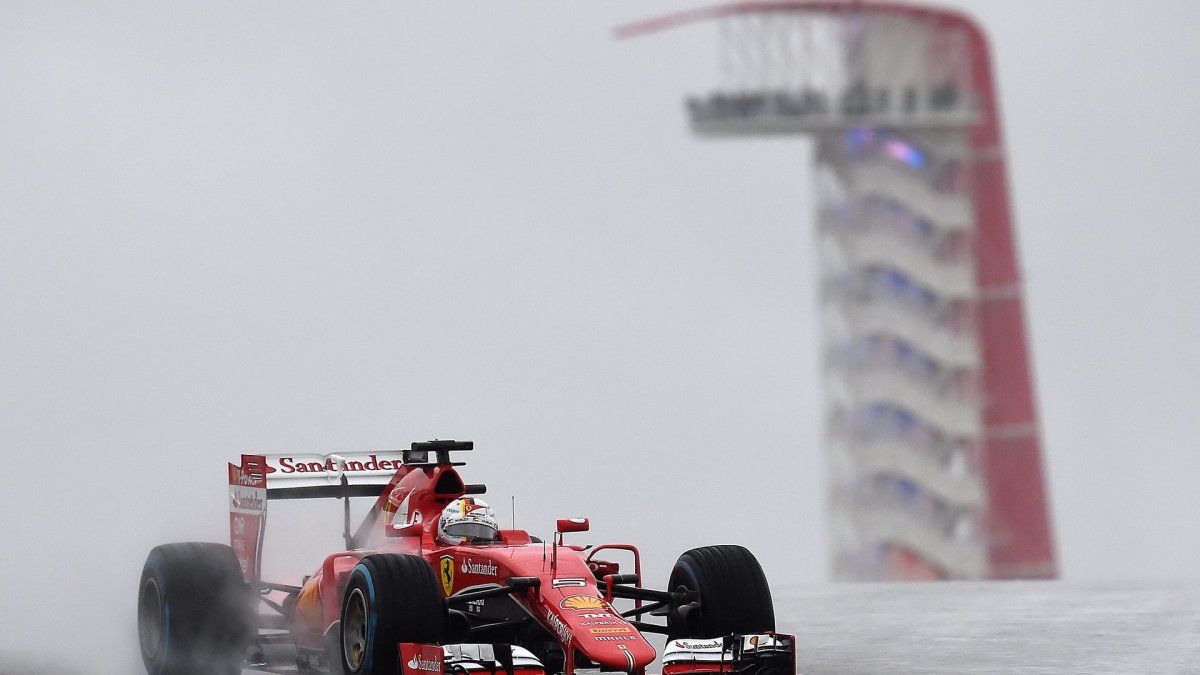 Sebastian Vettel v Austinu