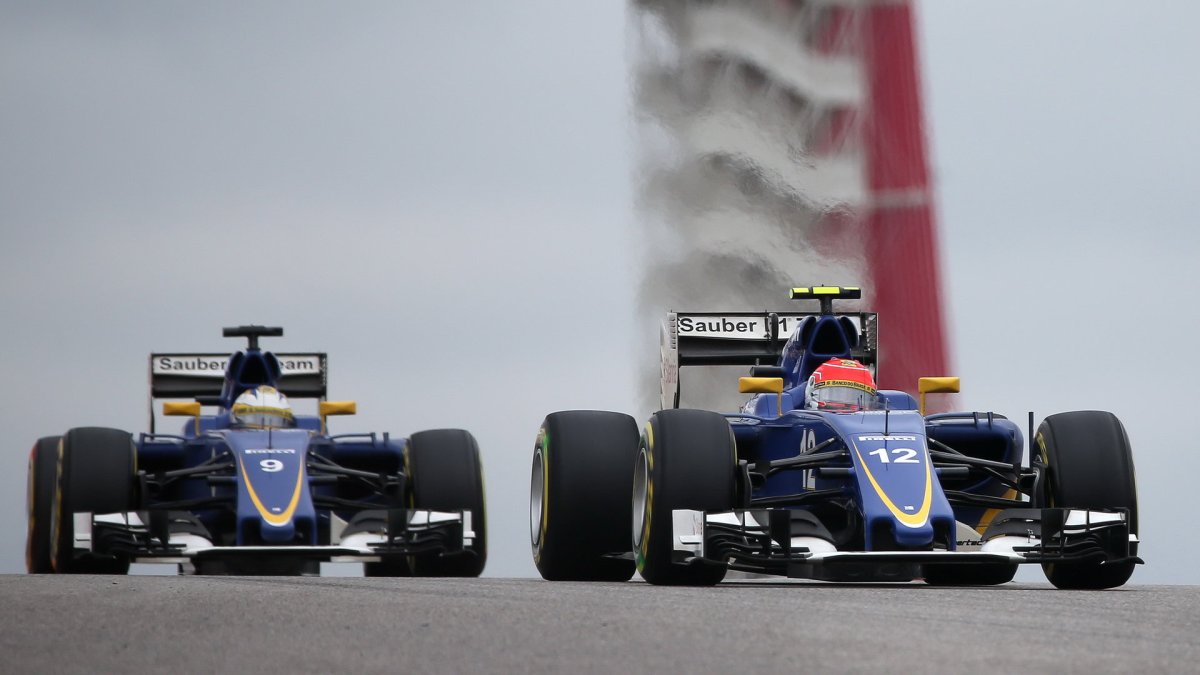 Felipe Nasr a Marcus Ericsson v Austinu