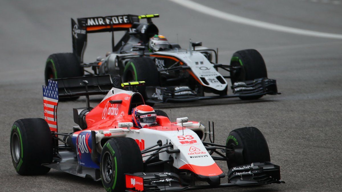 Alexander Rossi a Sergio Pérez v Austinu