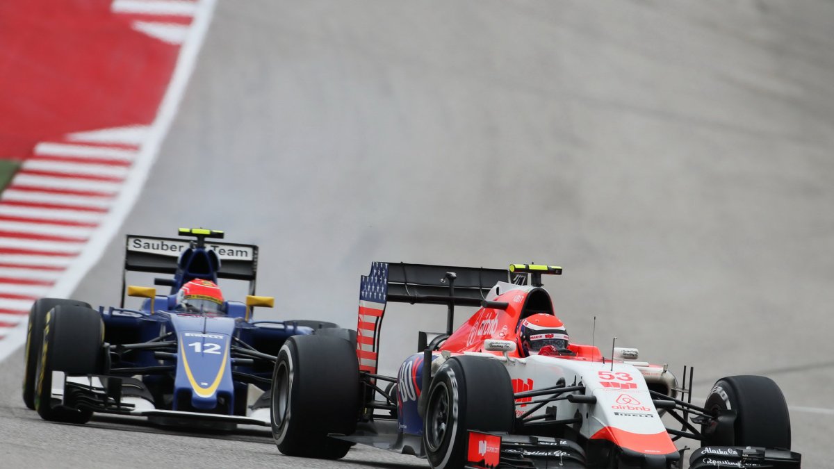 Alexander Rossi a Felipe Nasr v Austinu