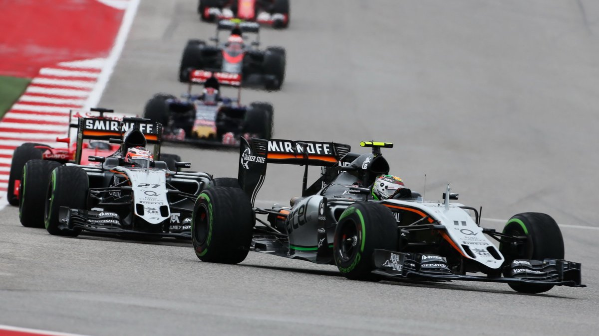 Sergio Pérez a Nico Hülkenberg v Austinu