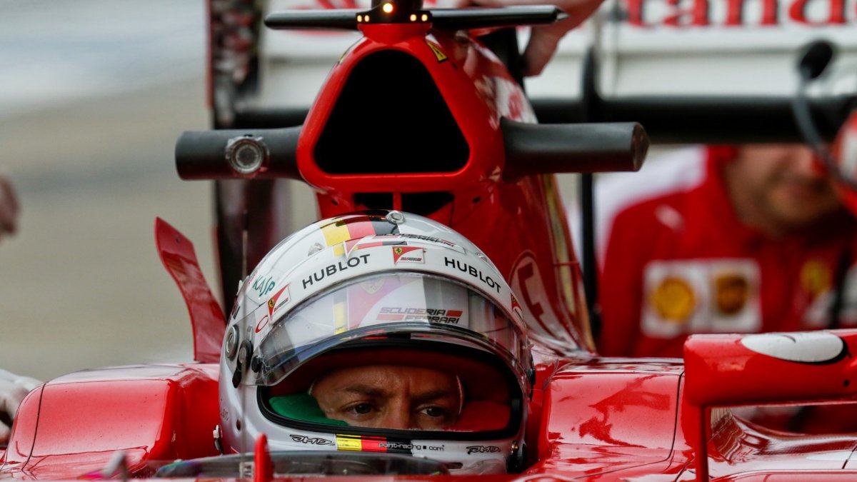 Sebastian Vettel v Austinu