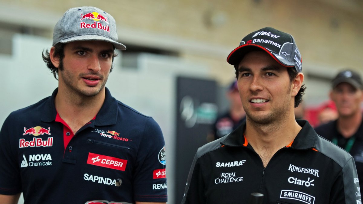 Carlos Sainz a Sergio Pérez v Austinu