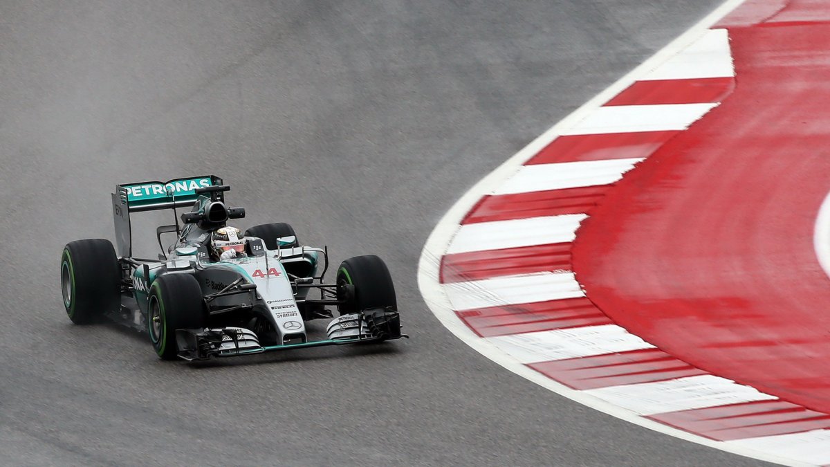 Lewis Hamilton v Austinu