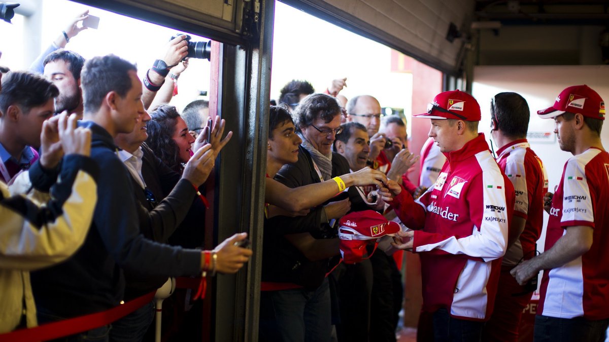 Kimi Räikkönen a Sebastian Vettel při Finali Mondiali
