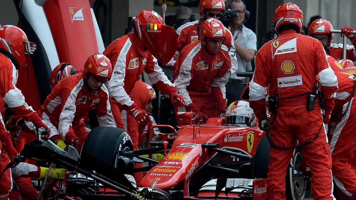 Sebastian Vettel v Mexiku