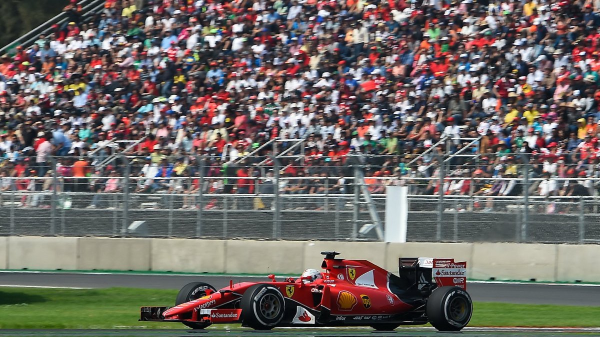 Sebastian Vettel v Mexiku