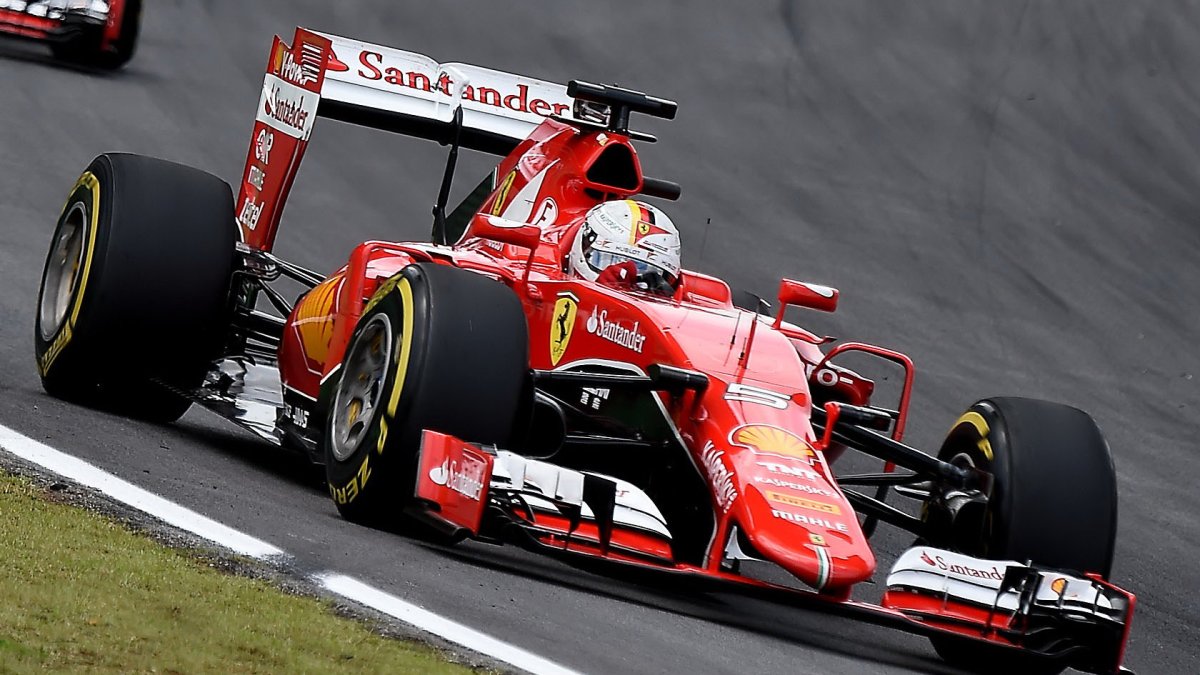 Sebastian Vettel v Brazílii