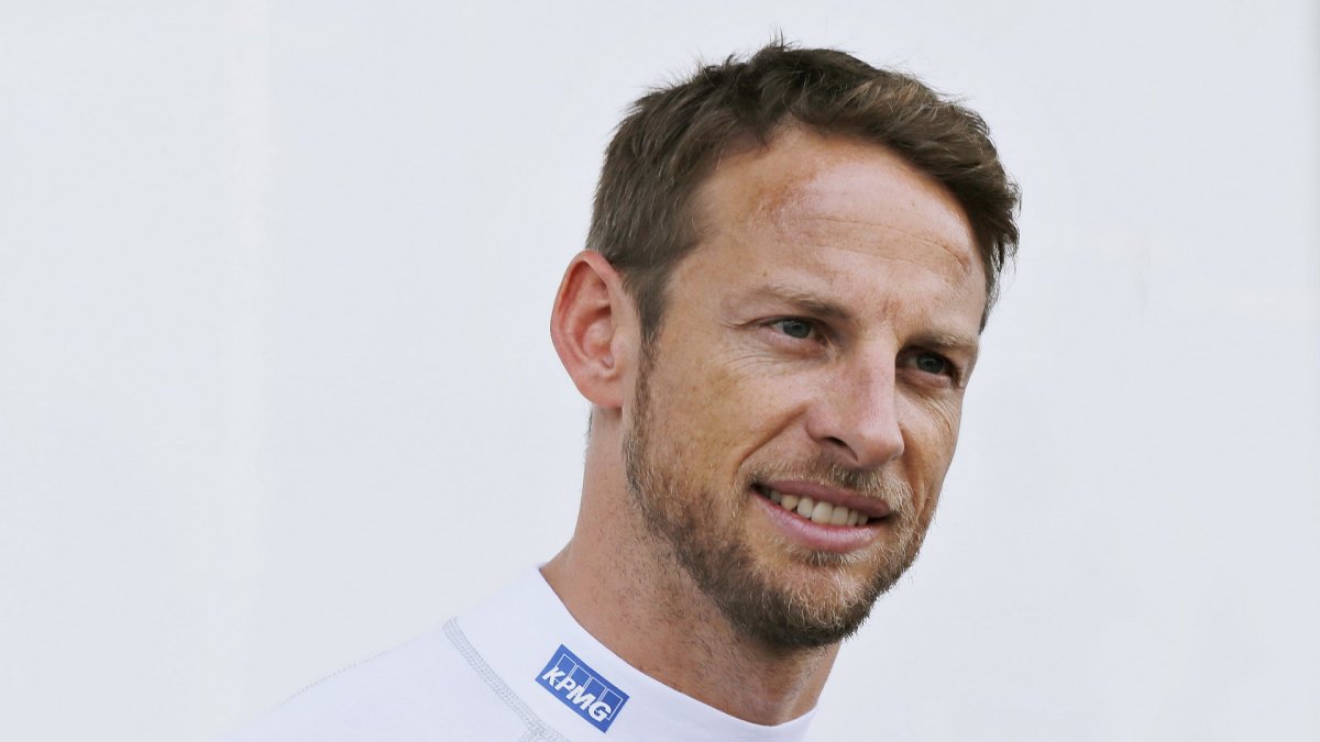 Jenson Button v Brazílii