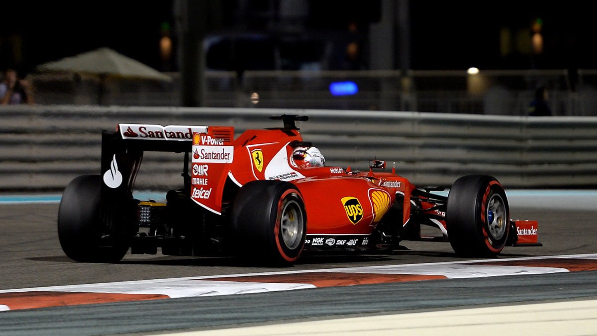 Sebastian Vettel v Abú Zabí