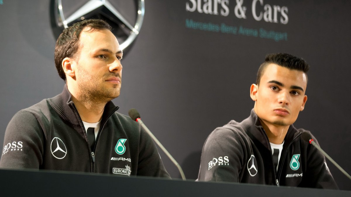 Gary Paffett a Pascal Wehrlein ve Stuttgartu