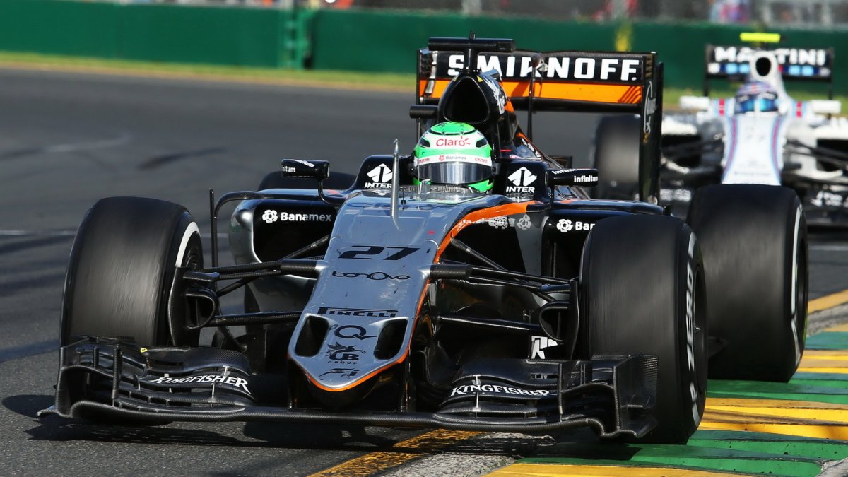 Nico Hülkenberg při závodě v Melbourne