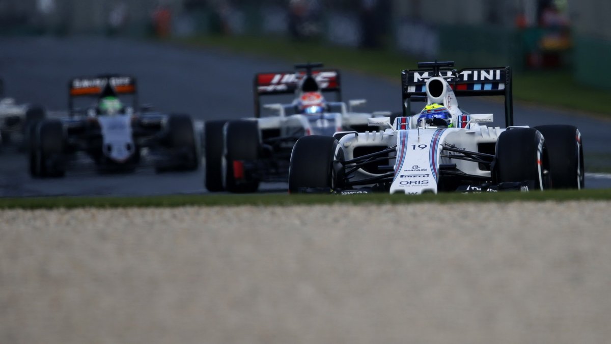 Felipe Massa při závodě v Melbourne