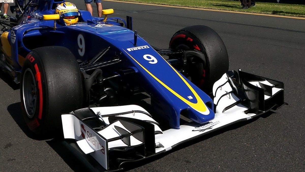 Marcus Ericsson a jeho přední křídlo v Melbourne