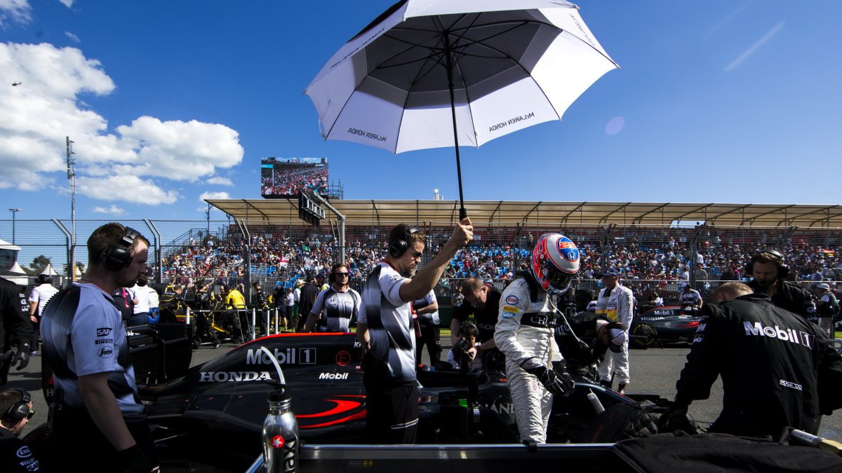 Jenson Button se připravuje na závodě v Melbourne