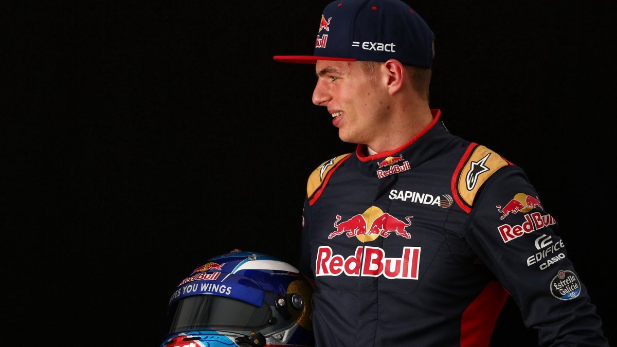 Focení pilotů týmu Toro Rosso, Max Verstappen v Melbourne