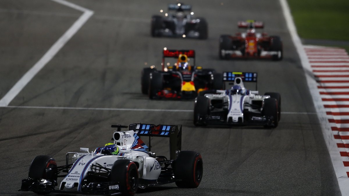 Felipe Massa v závodě v Bahrajnu