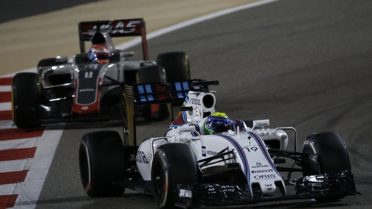 Felipe Massa v závodě v Bahrajnu