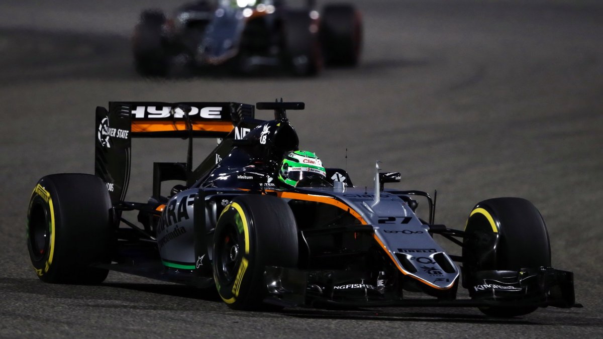 Nico Hülkenberg v závodě v Bahrajnu