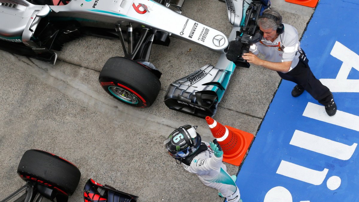 Nico Rosberg po kvalifikaci v Číně