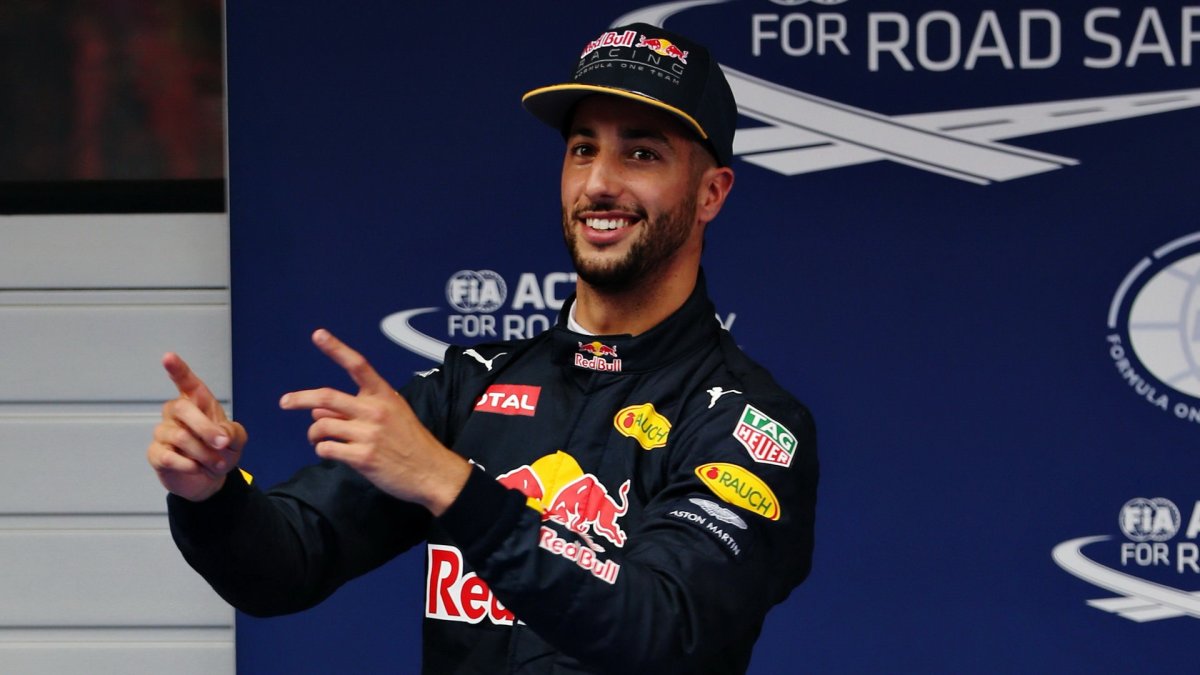 Daniel Ricciardo po kvalifikaci v Číně