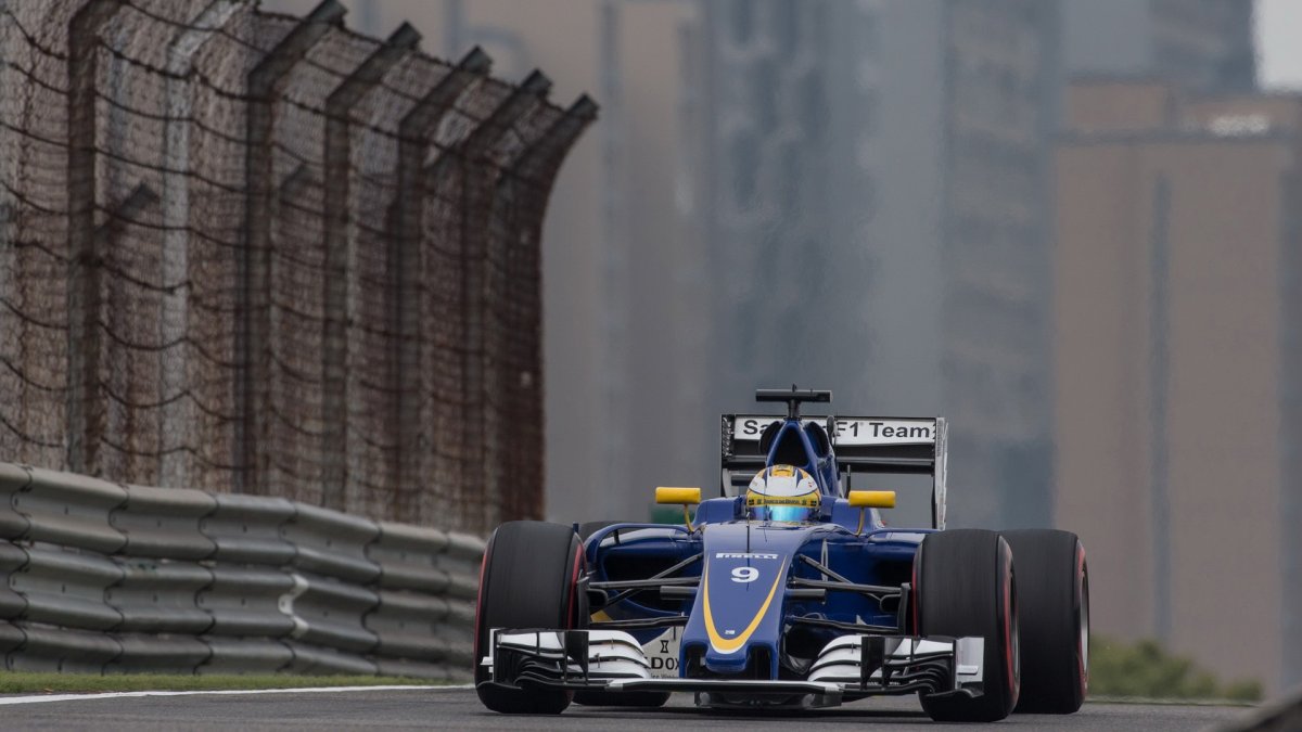 Marcus Ericsson v kvalifikaci v Číně