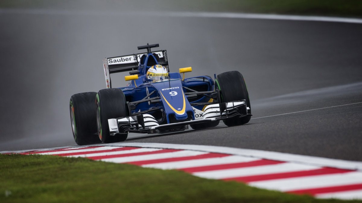 Marcus Ericsson v kvalifikaci v Číně