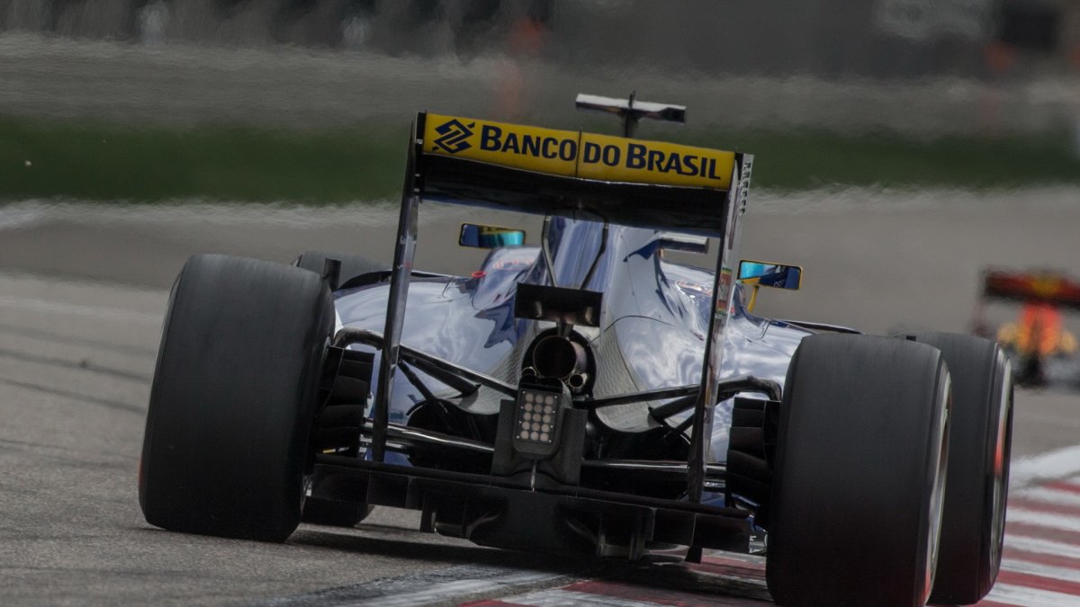 Marcus Ericsson při pátečním tréninku v Číně