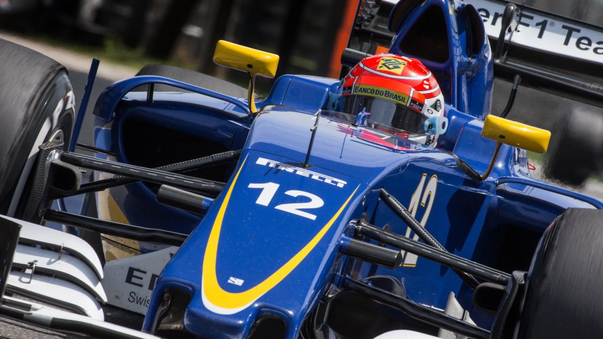 Felipe Nasr při pátečním tréninku v Číně