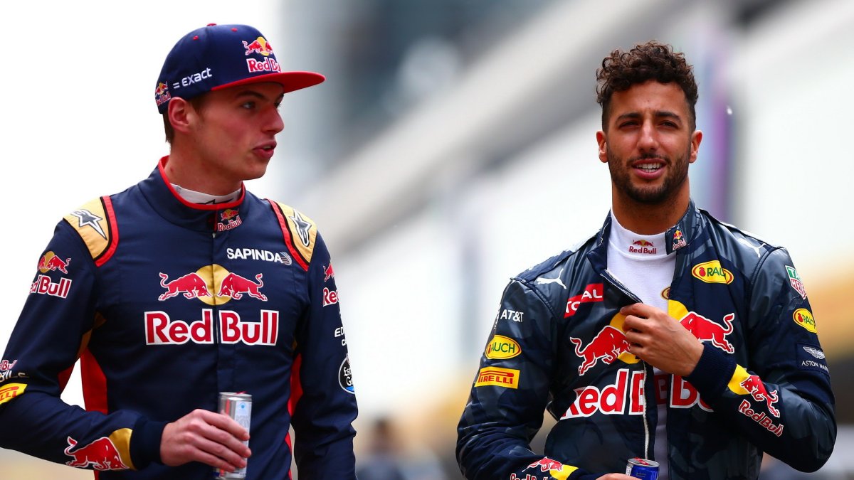 Max Verstappen a Daniel Ricciardo před závodním víkendem v Číně