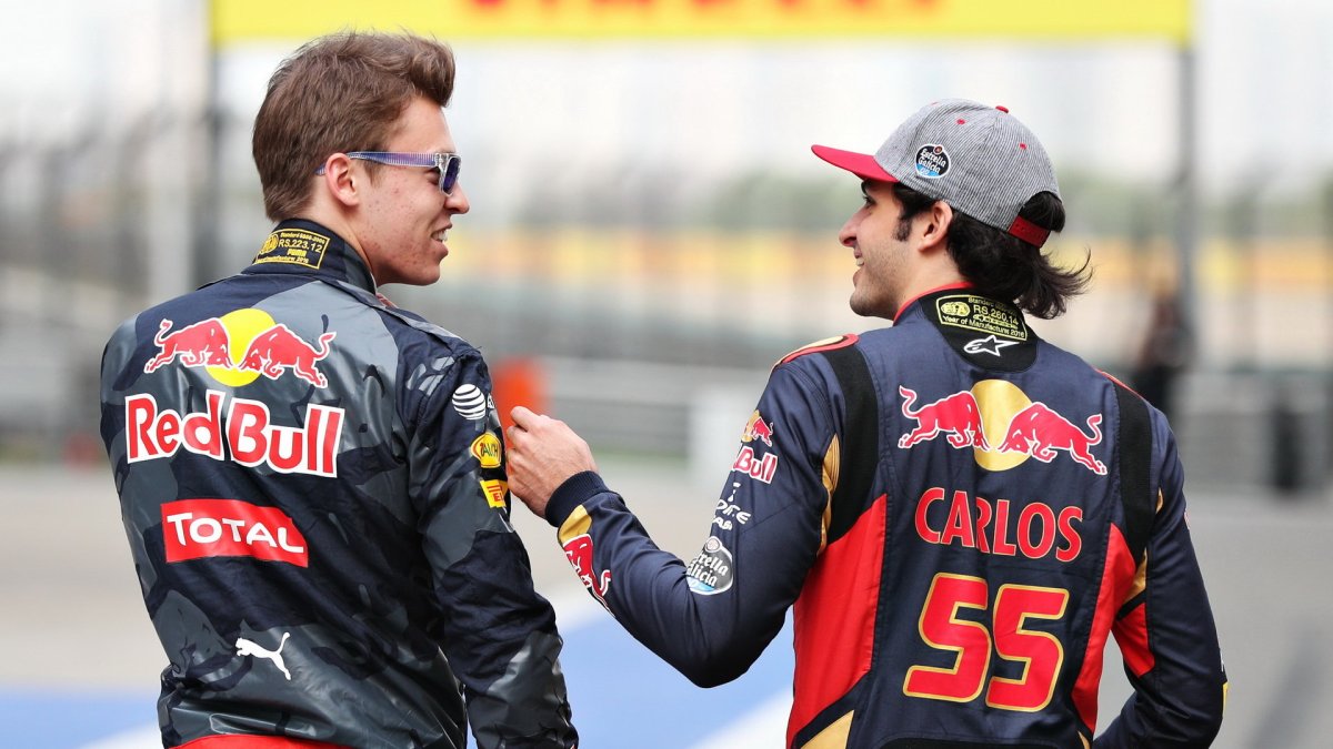Daniil Kvjat a Carlos Sainz před závodním víkendem v Číně