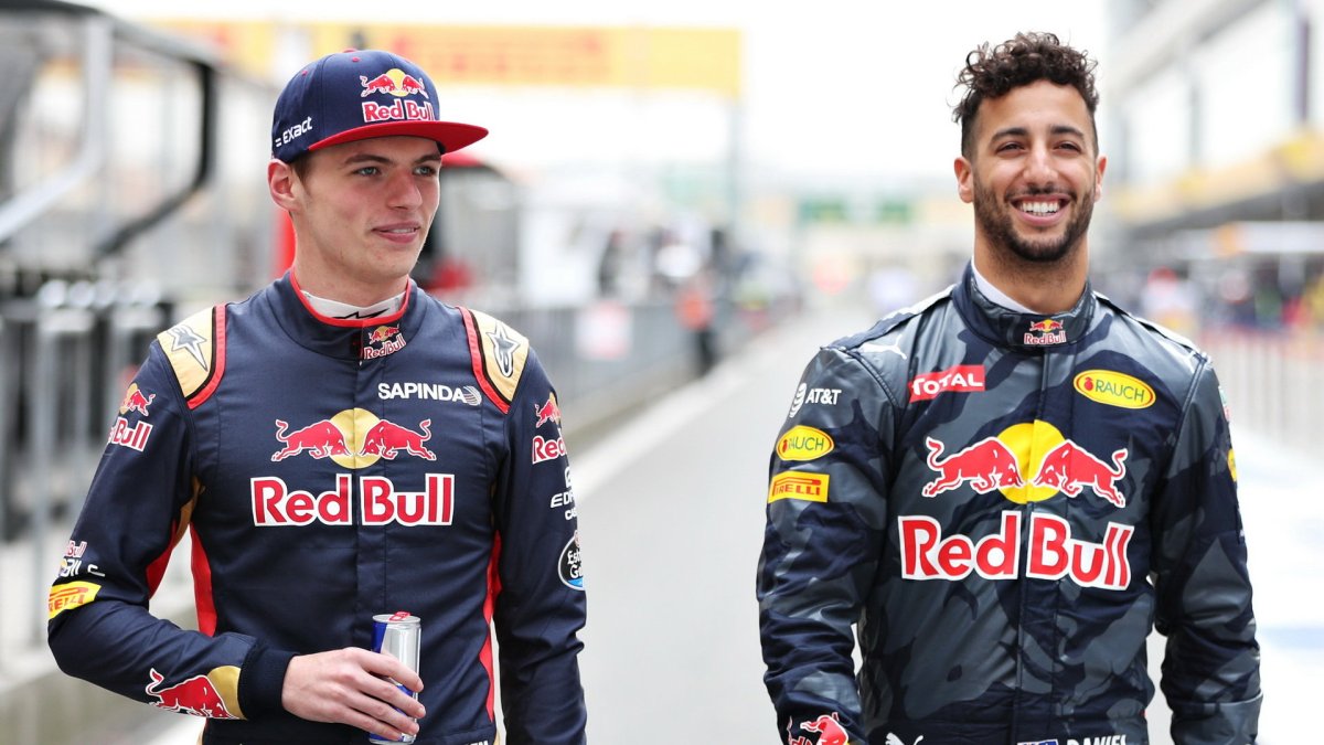 Max Verstappen a Daniel Ricciardo před závodním víkendem v Číně