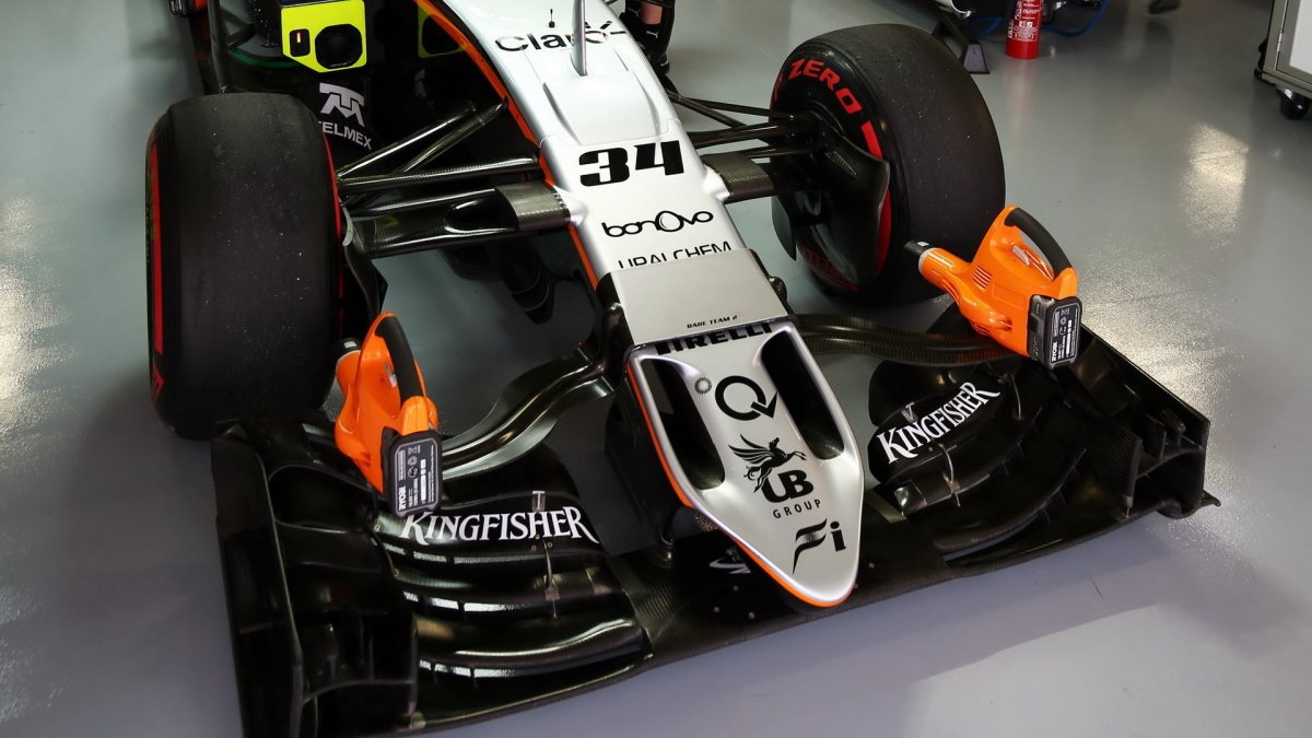 Přední křídlo vozu Force India VJM09 - Mercedes v Soči